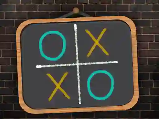 Mchezo Tic Tac Toe blackboard online