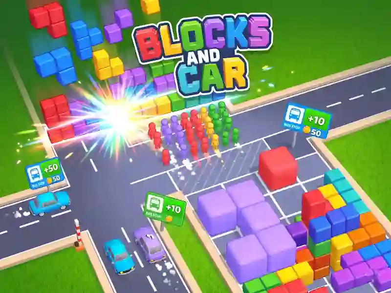 Mchezo Blocks and Car online