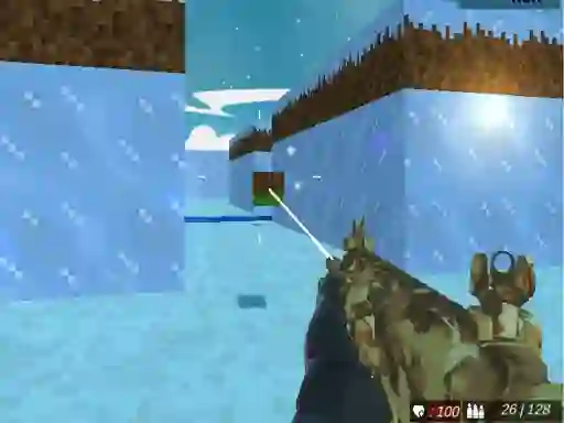 Mchezo Blocky Swat Shooting Iceworld Multiplayer online