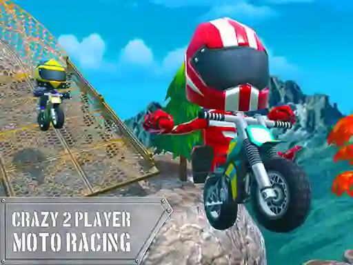 Mchezo Crazy 2 Player Moto Racing online