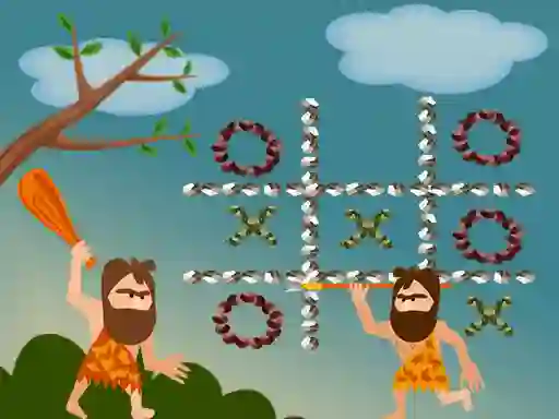 Mchezo Tic Tac Toe Stone Age online