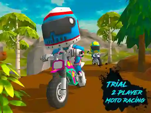 Mchezo Trial 2 Player Moto Racing online