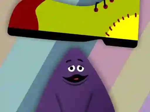 Mchezo Grimace vs giant clown shoes online