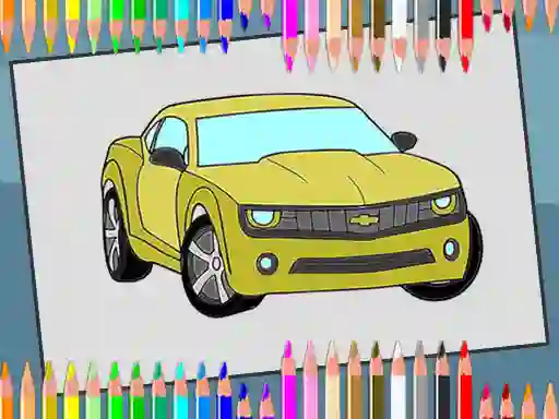 Mchezo American Cars Coloring Book online