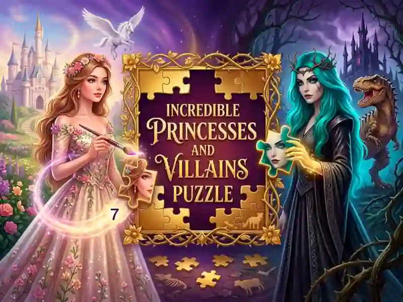 Mchezo Incredible Princesses and Villains Puzzle online