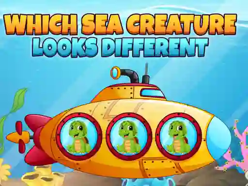 Mchezo Which Sea Creature Looks Different online