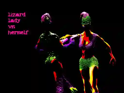 Mchezo Lizard Lady vs Herself online