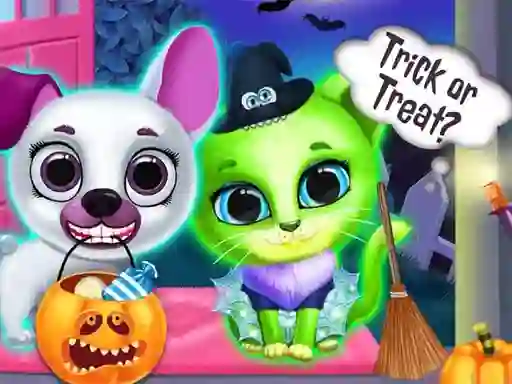 Mchezo Scary Makeover Halloween Pet Salon online