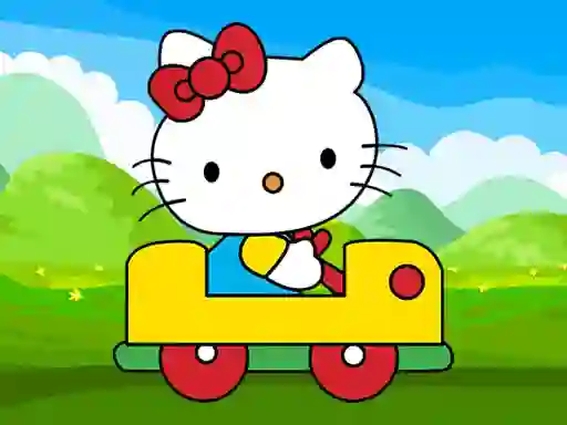 Mchezo Cute Kitty Car Jigsaw online