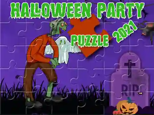 Mchezo Halloween Party 2021 Puzzle online