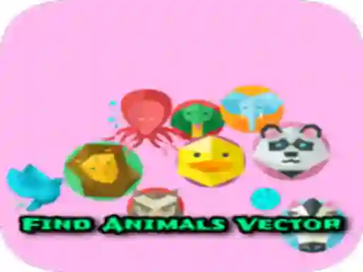 Mchezo Find Animals Vector online