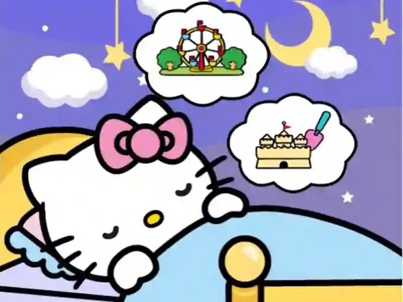 Mchezo Hello Kitty Good Night online