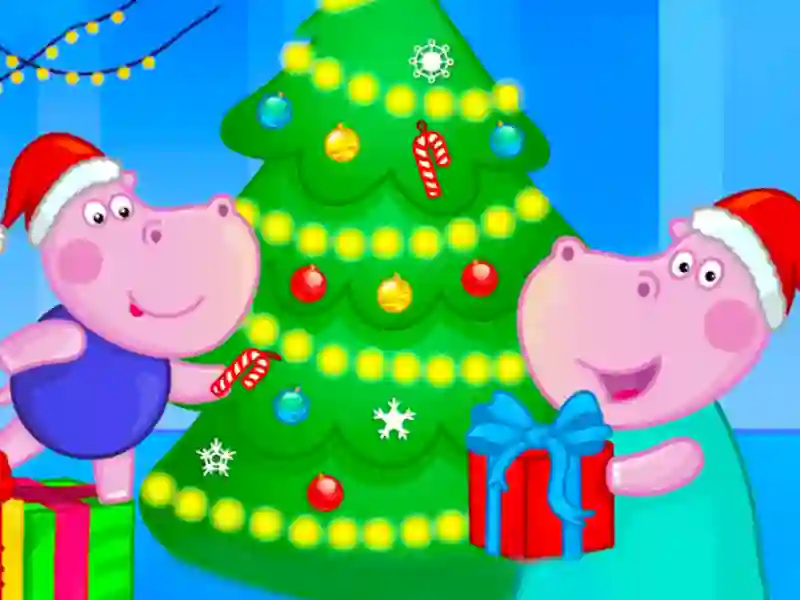 Mchezo Hippo Christmas Calendar online