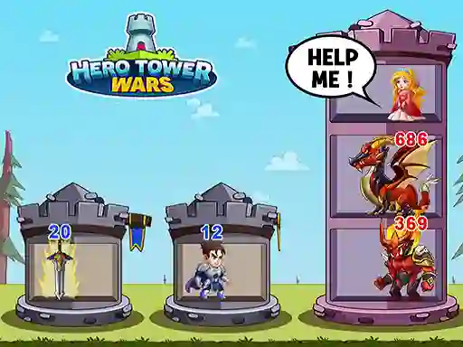 Mchezo Hero Tower War online