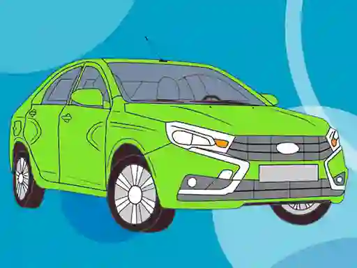 Mchezo Russian Cars Coloring Book online