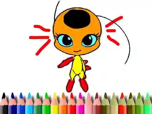 Mchezo Back To School: Dotted Girl Coloring online