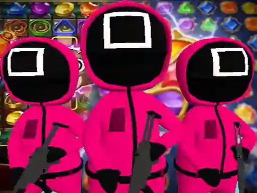 Mchezo Squid Game Gold match-3 online