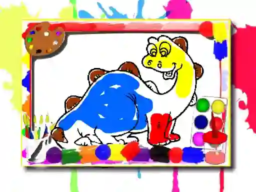 Mchezo Dinosaur Coloring Book online
