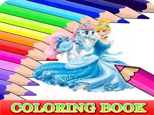 Mchezo Coloring Book for Cinderella online