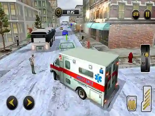 Mchezo Modern city ambulance simulator online