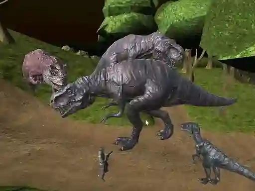 Mchezo Mightnight Multiplayer Dinosaur Hunt online