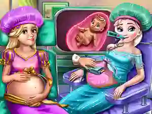 Mchezo Royal BFFs Pregnant Checkup online
