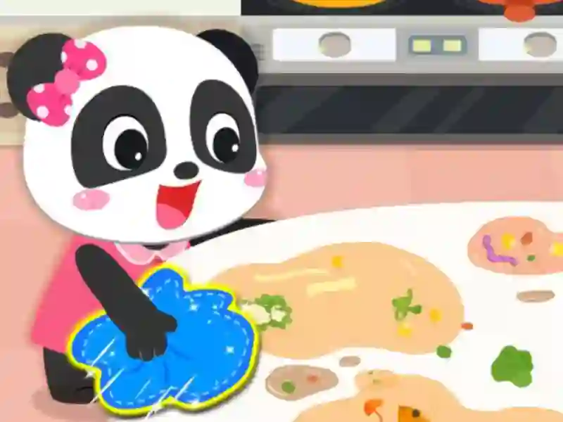 Mchezo Baby Panda Cleanup online