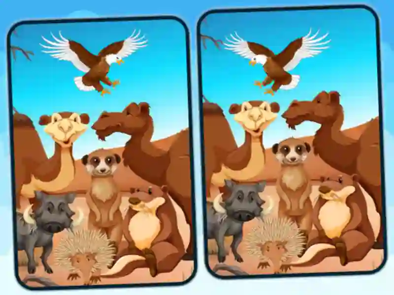 Mchezo Spot 5 Differences Deserts online