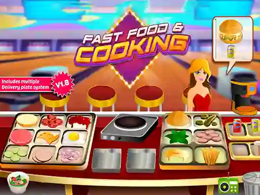 Mchezo Fast Food & Cooking online