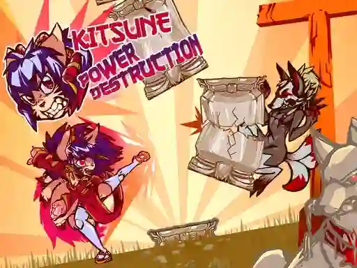 Mchezo Kitsune power destruction online