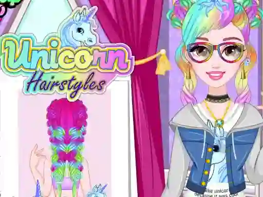 Mchezo Unicorn Hairstyles online