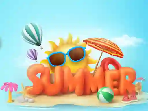 Mchezo Happy summer jigsaw puzzle online