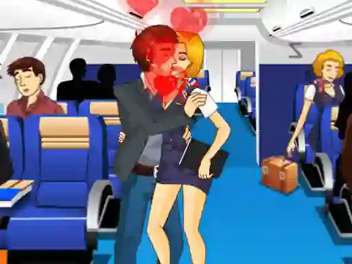 Mchezo Air Hostess Kissing online