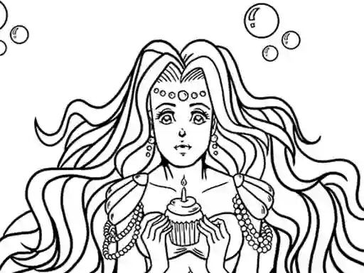 Mchezo Kawaii Mermaids Coloring Book online