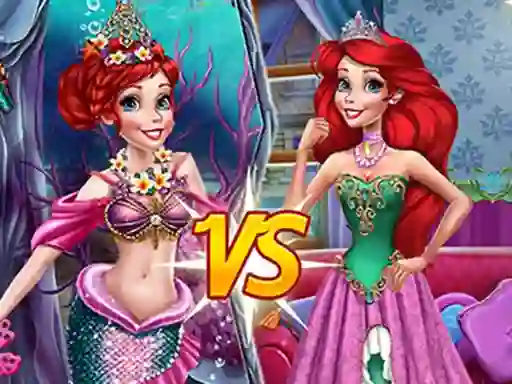 Mchezo Mermaid vs Princess online