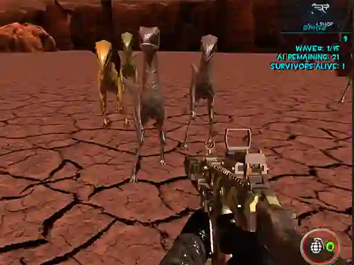 Mchezo Dinosaurs Survival Active Vulcan online