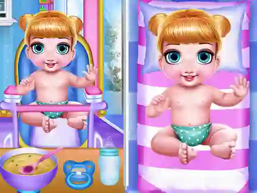 Mchezo Princess New Born Twins Baby Care online