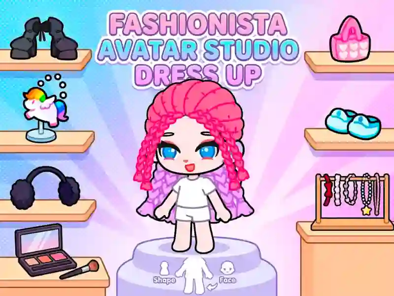 Mchezo Fashionista Avatar Studio Dress Up online