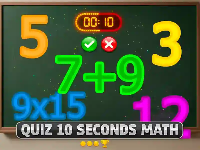 Mchezo Quiz 10 Seconds Math online