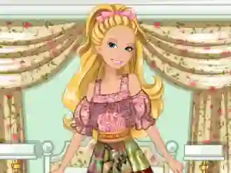 Mchezo Barbie's Patchwork Peasant Dress online