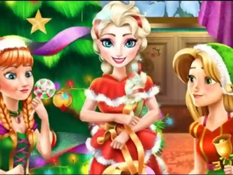 Mchezo Disney Princess Christmas Party online