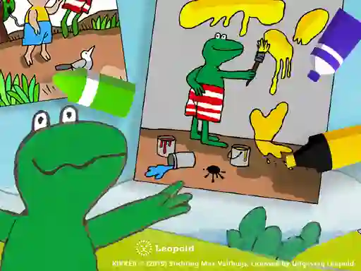 Mchezo Coloring Kikker online
