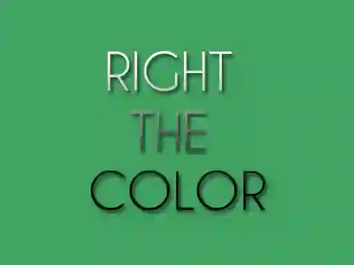 Mchezo Right the Color online