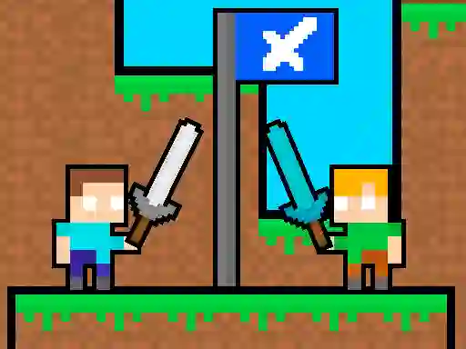 Mchezo Friends Battle Swords Drawn online