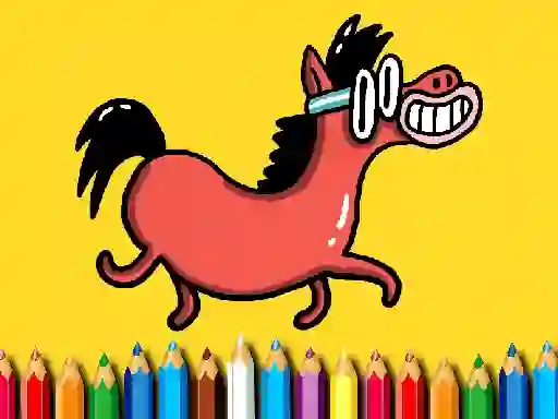 Mchezo Back To School: Pony Coloring Book online
