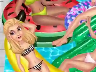 Mchezo Princess Pool Party Floats online