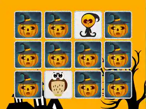 Mchezo Kids Memory Game Halloween online