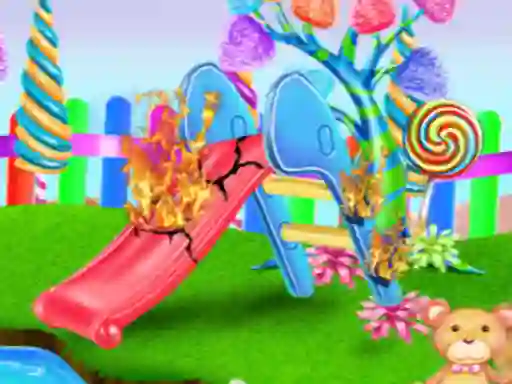 Mchezo Candy Garden Cleaning online