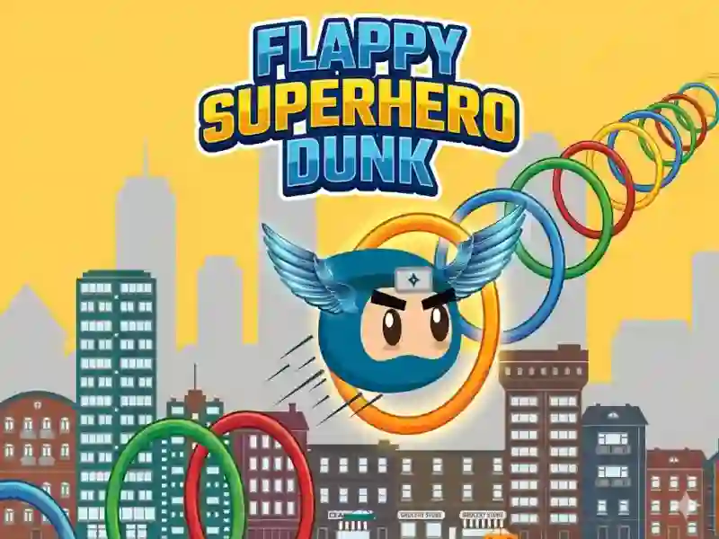 Mchezo Flappy Superhero Dunk online