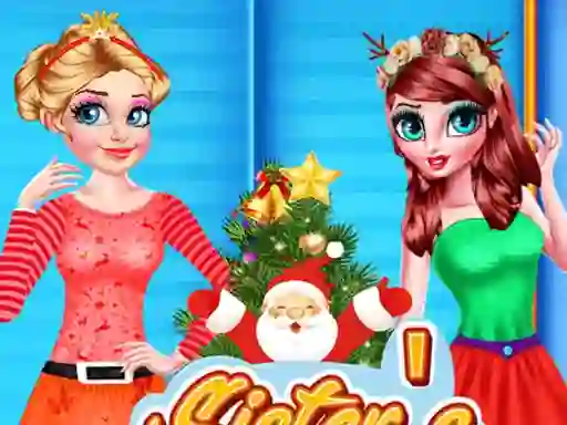 Mchezo Sisters Christmas Tree online